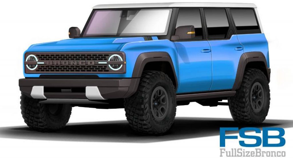 2021 Ford Bronco Here S Another Rendered Take In A Multitude Of Colors Carscoops