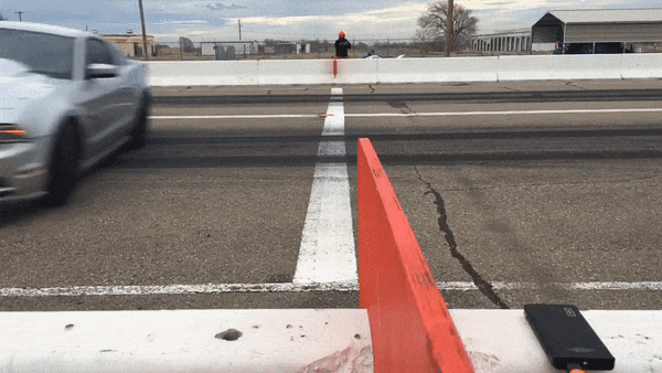 Ford Mustang crash