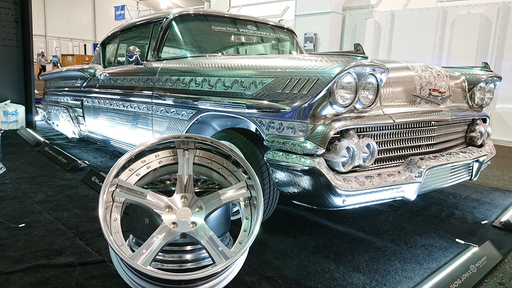Kuhl Racing’s 1958 Chevrolet Impala Has An Amazing Metal Engraving Paint Finish