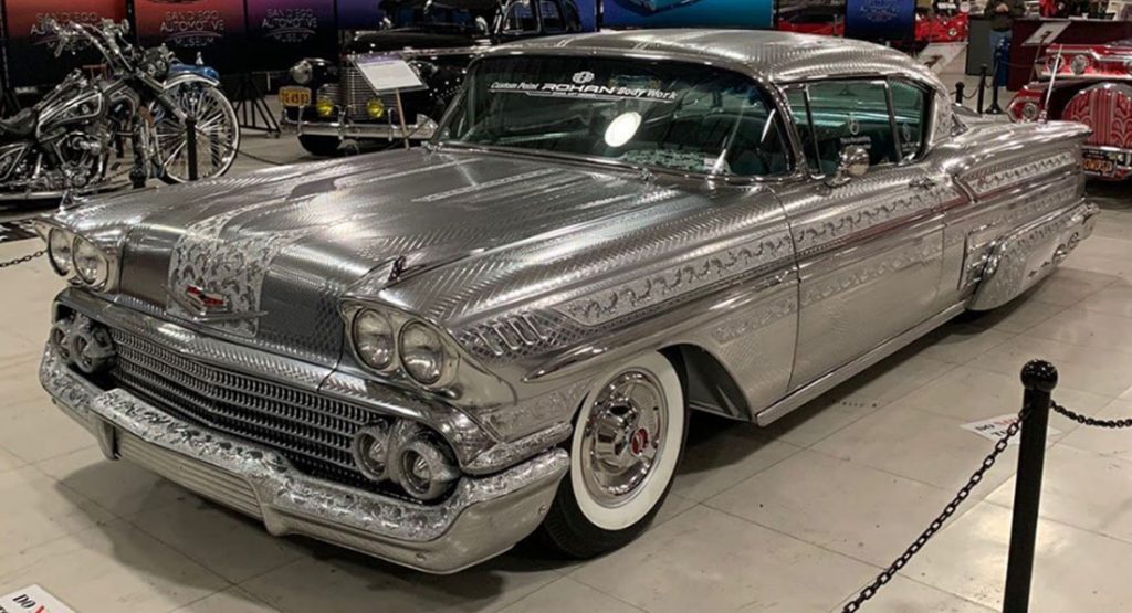  Kuhl Racing’s 1958 Chevrolet Impala Has An Amazing Metal Engraving Paint Finish