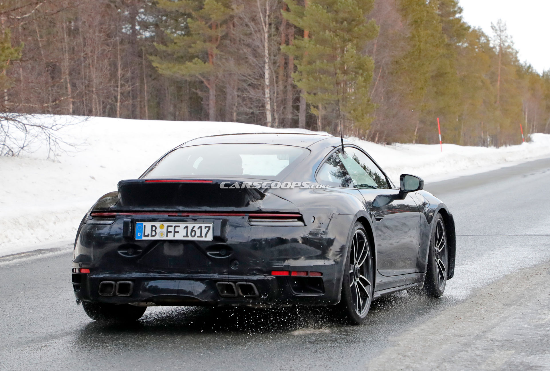 Spoiler Alert: New Porsche 911 Turbo Spied With Classic Ducktail