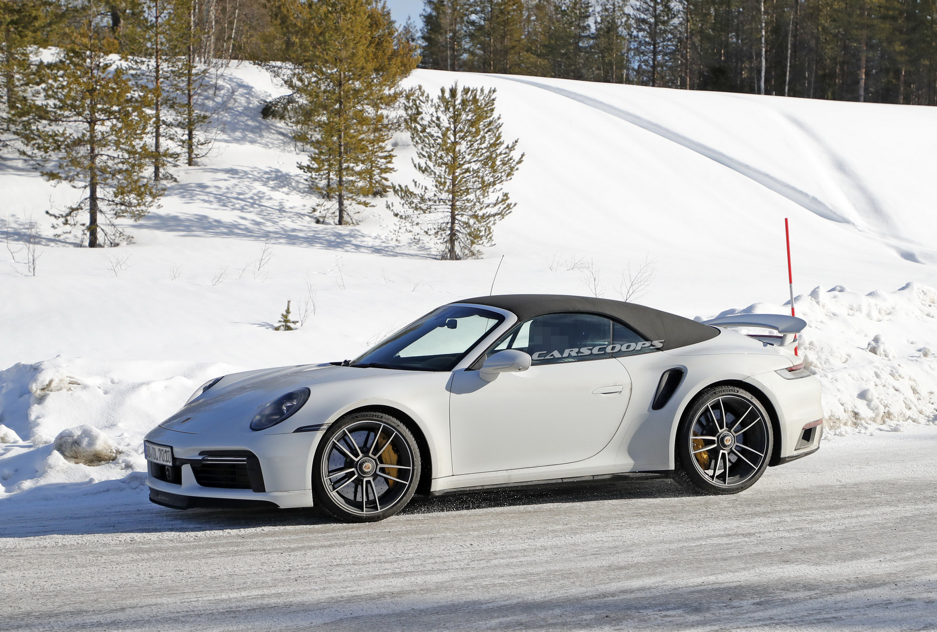 First Real Life Photos Of 2021 Porsche 911 Turbo S In Both Coupe And Convertible Bodystyles