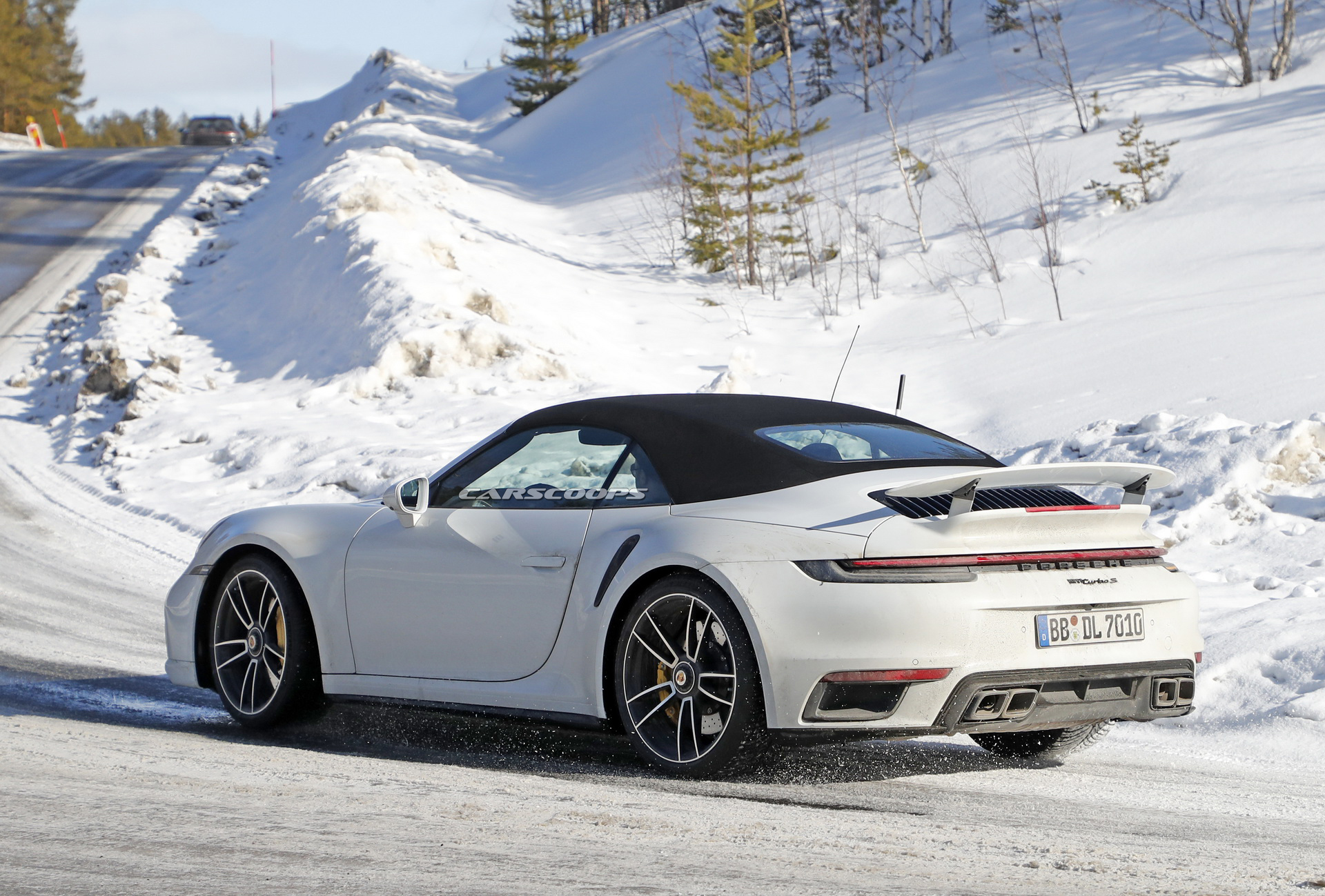 First Real Life Photos Of 2021 Porsche 911 Turbo S In Both Coupe And Convertible Bodystyles