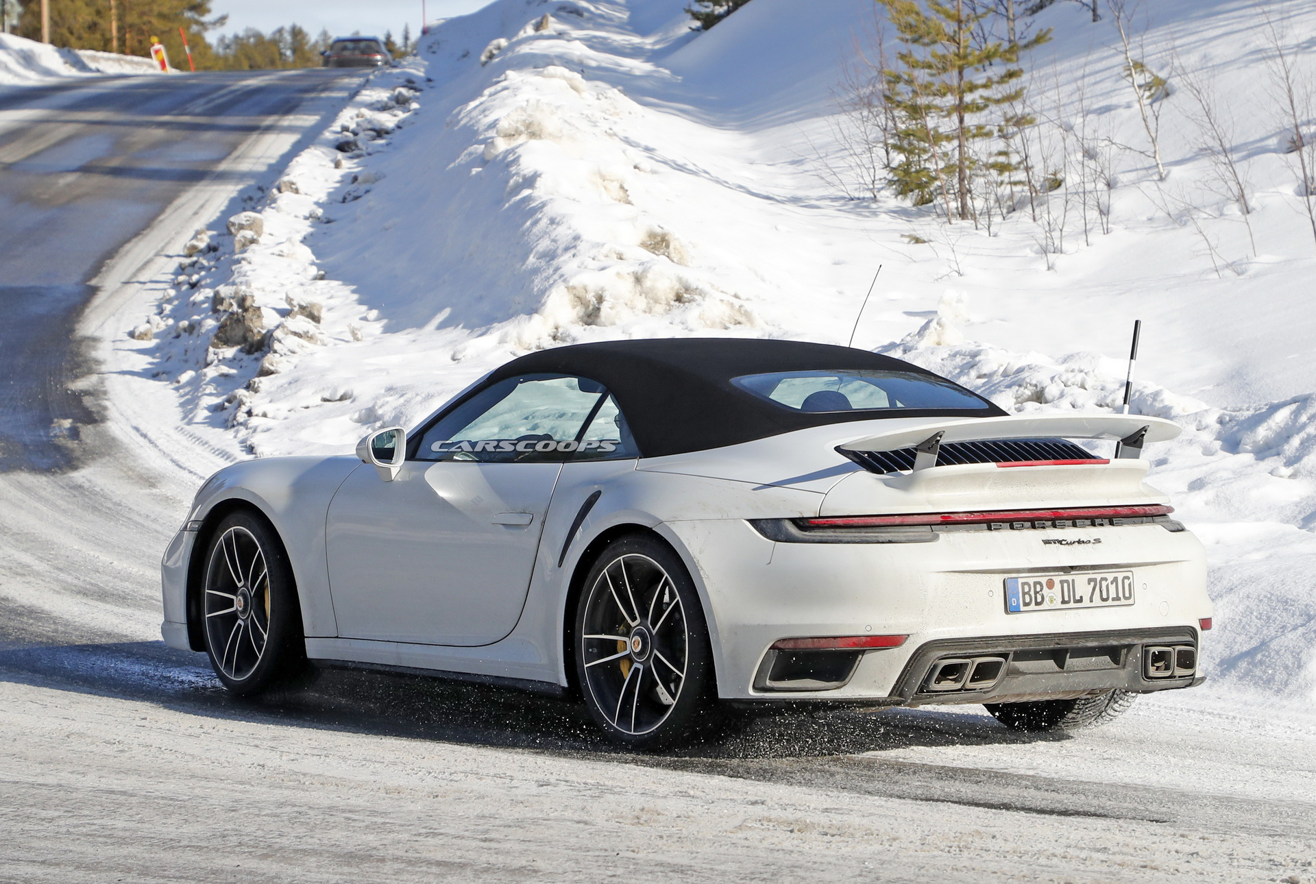 First Real Life Photos Of 2021 Porsche 911 Turbo S In Both Coupe And Convertible Bodystyles