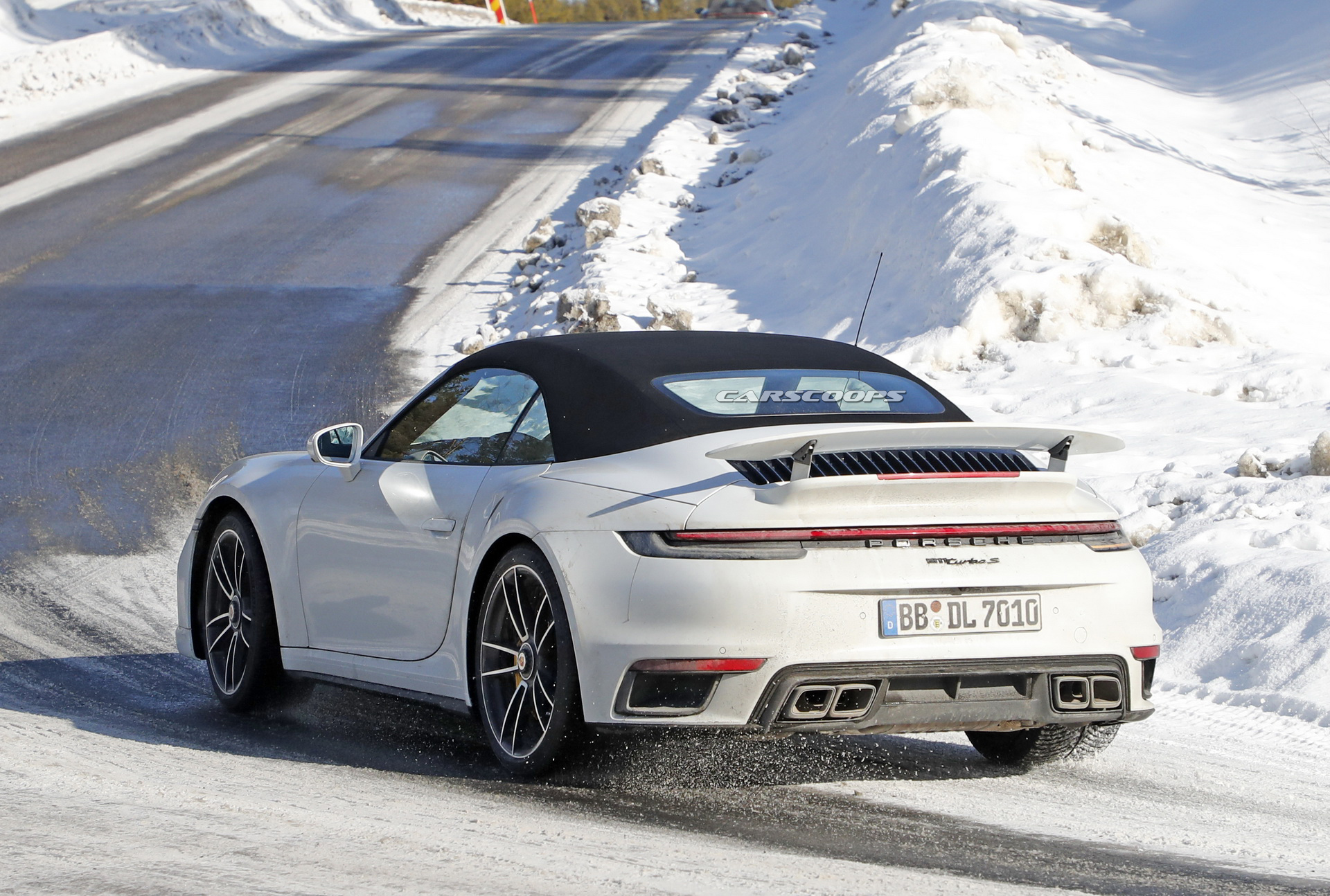 First Real Life Photos Of 2021 Porsche 911 Turbo S In Both Coupe And Convertible Bodystyles