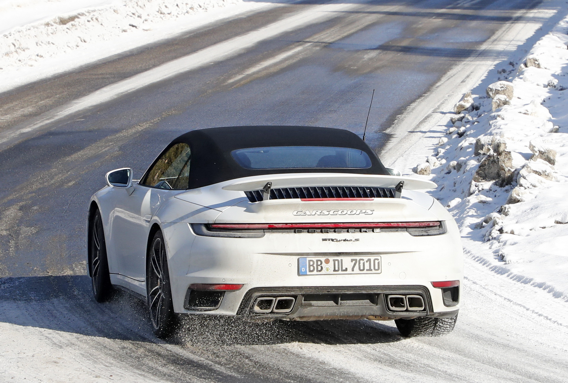 First Real Life Photos Of 2021 Porsche 911 Turbo S In Both Coupe And Convertible Bodystyles