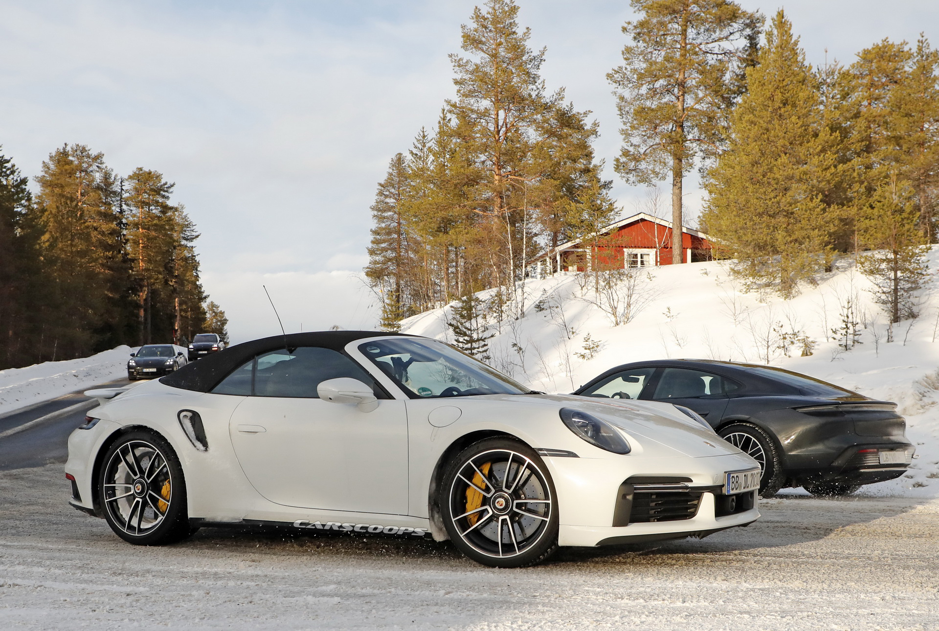 First Real Life Photos Of 2021 Porsche 911 Turbo S In Both Coupe And Convertible Bodystyles