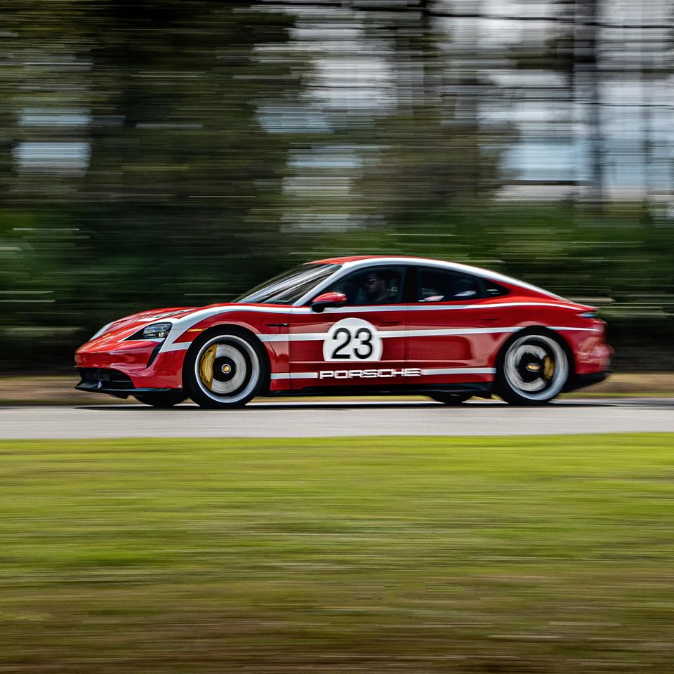 Porsche Taycans Showcased At Amelia Island With Classic Motorsport Liveries