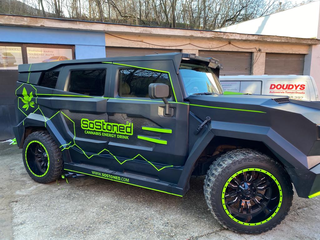 Dartz Is So Stoned It’s Promoting An Energy Drink On Its Rebodied Hummer H2