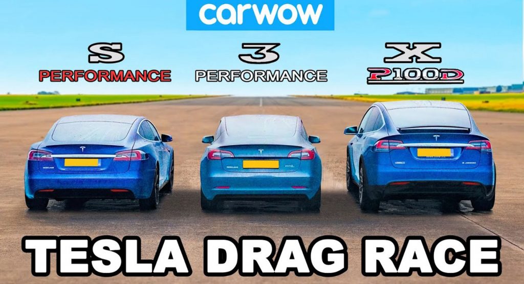 Tesla’s Performance Models Are Quite Evenly Matched In The Rain