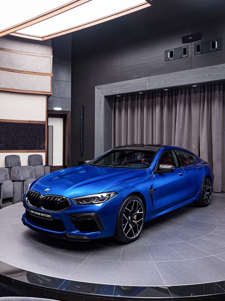 Sonic Speed Blue Looks Perfect On The BMW M8 Competition Gran Coupe