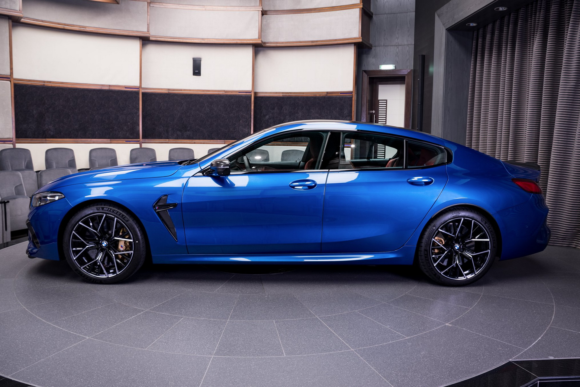Sonic Speed Blue Looks Perfect On The BMW M8 Competition Gran Coupe