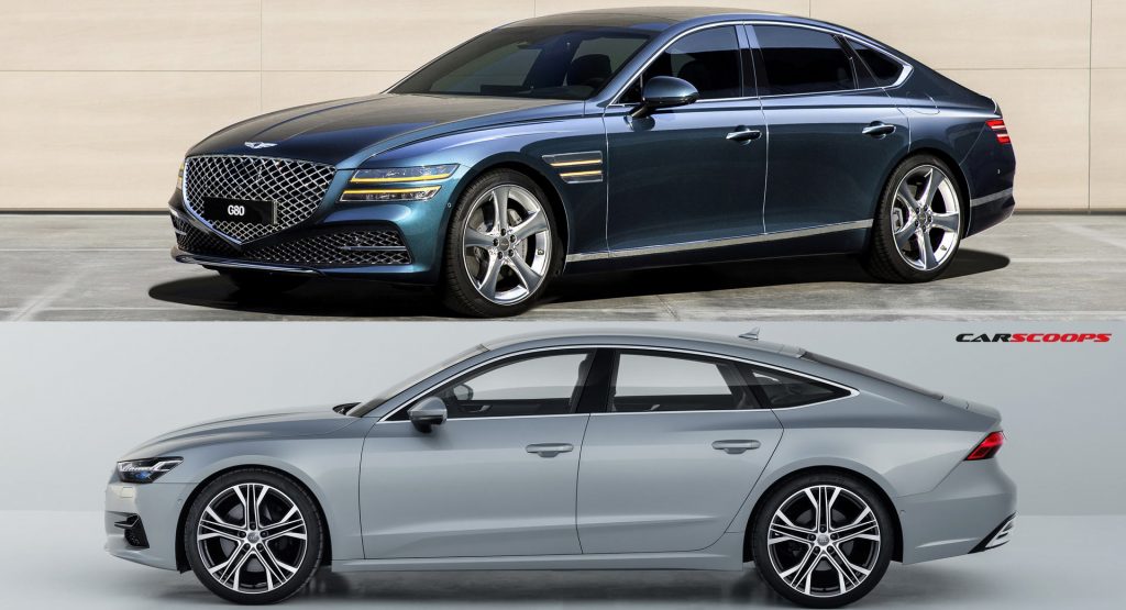  Should The 2021 Genesis G80 Pick A Fight With The Audi A7 Sportback?