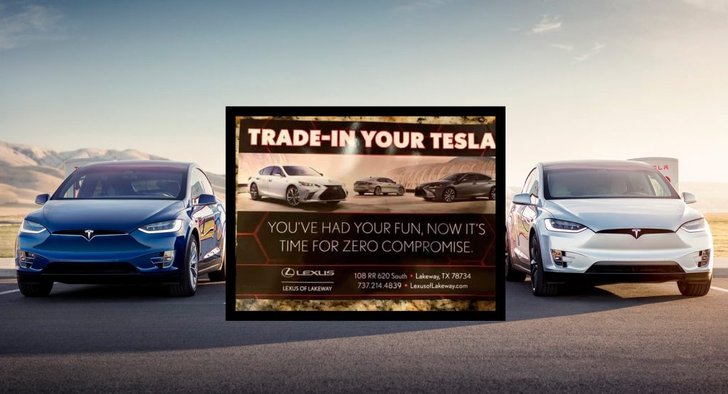  Lexus Dealer Mails Tesla Owners Encouraging Them To Trade In Their EVs