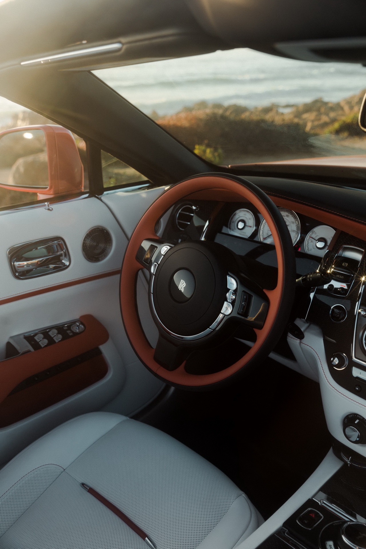 Here’s A Closer Look At The Rolls-Royce Dawn Black Badge In Bespoke Coral Solid
