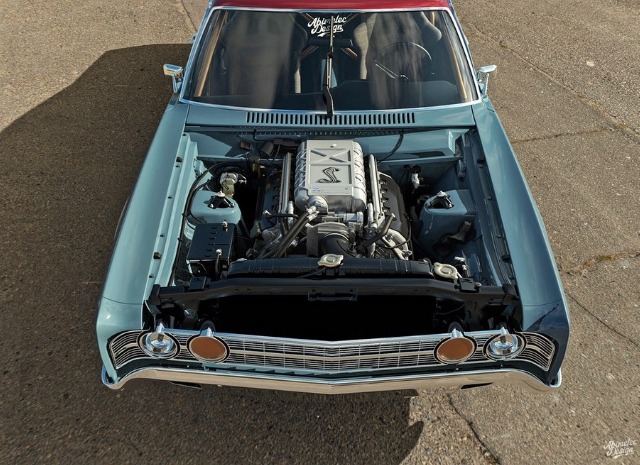 ’69 Ford Galaxie Fastback Restomod Render Is Big And Old But Young At Heart