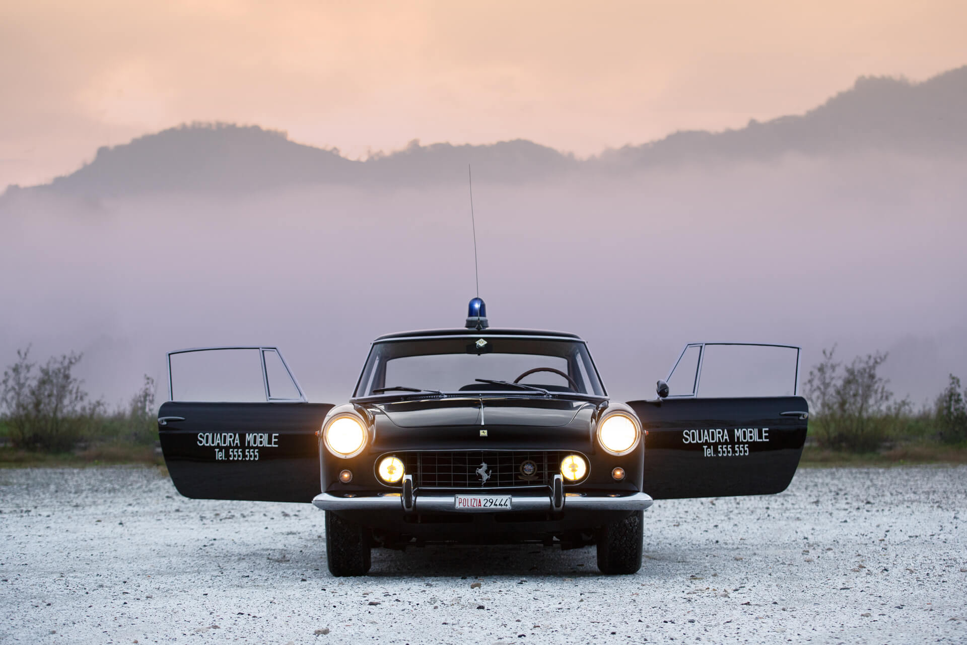 The One And Only 1962 Ferrari 250 GTE Italian Police Car Is An Absolute Legend