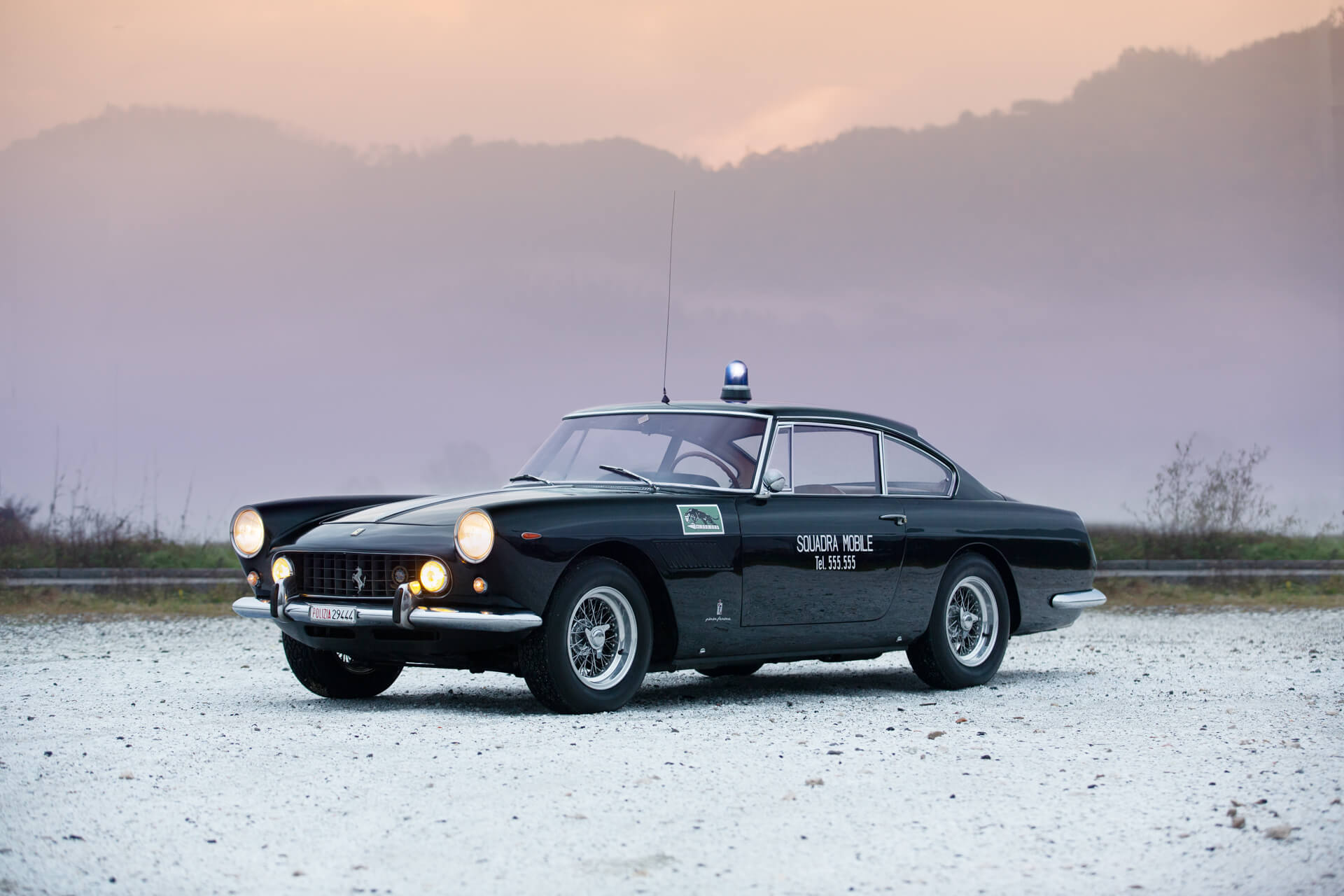 The One And Only 1962 Ferrari 250 GTE Italian Police Car Is An Absolute Legend