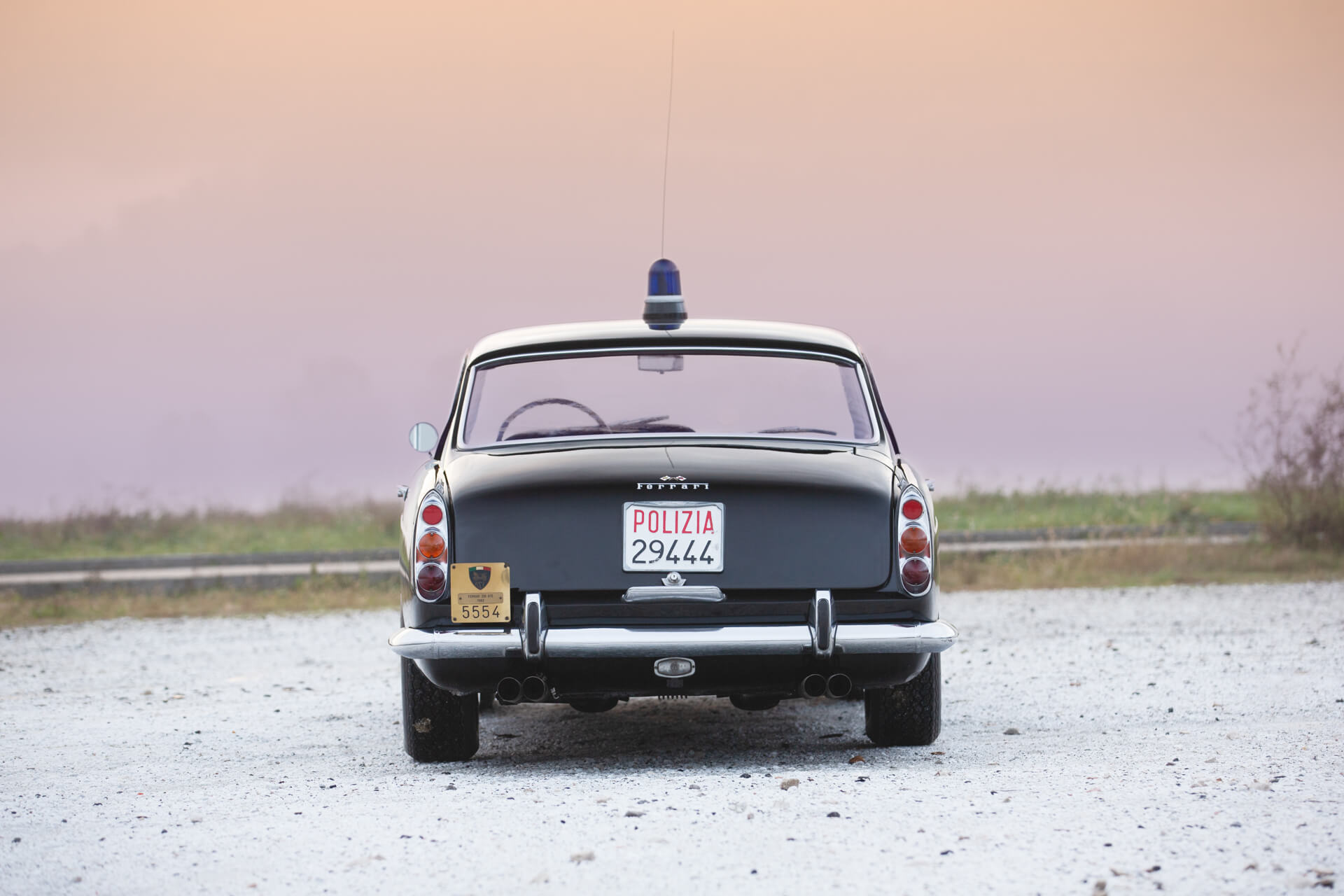 The One And Only 1962 Ferrari 250 GTE Italian Police Car Is An Absolute Legend