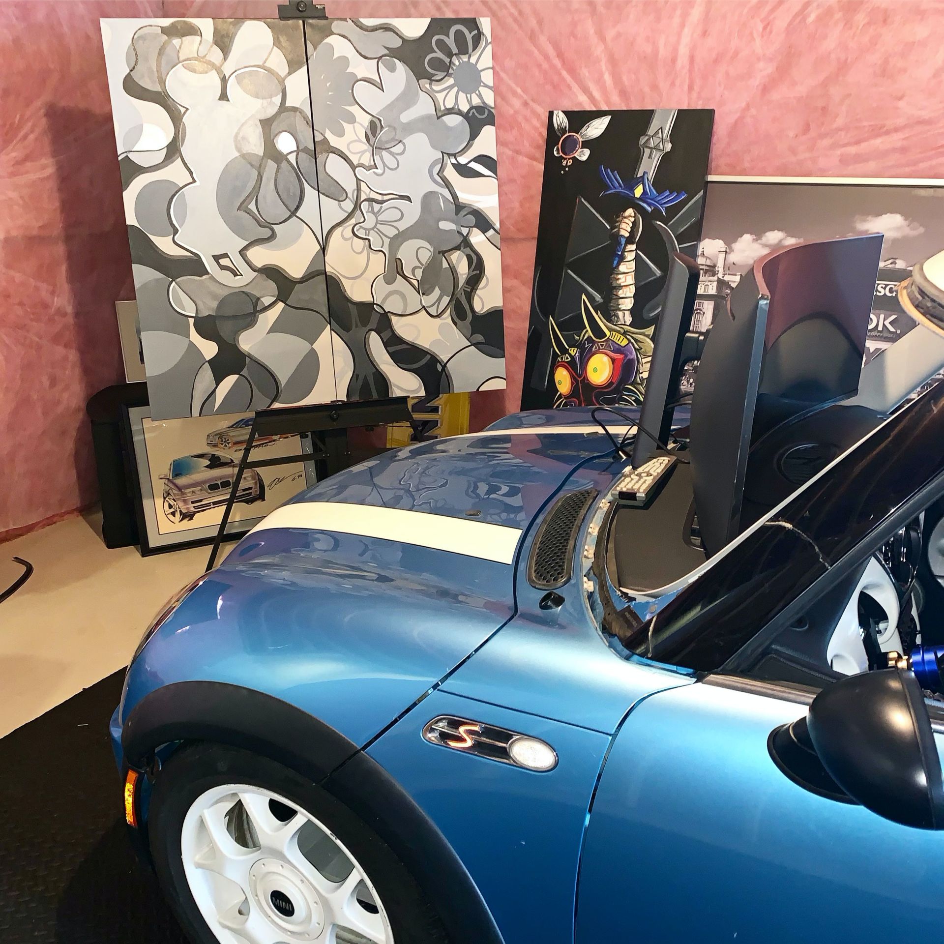 This Guy Turned A MINI Cooper S Into A Racing Simulator For His Basement