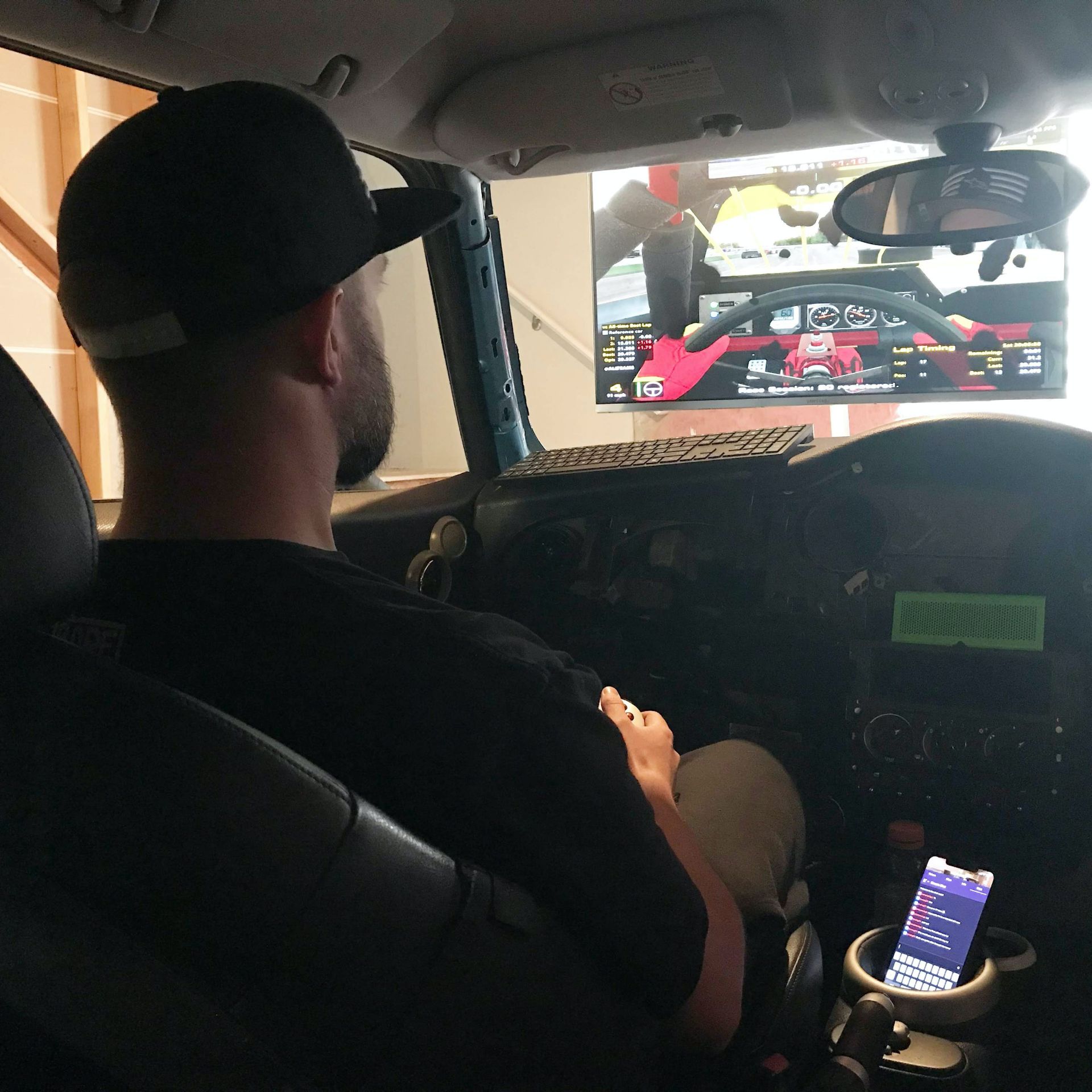 This Guy Turned A MINI Cooper S Into A Racing Simulator For His Basement