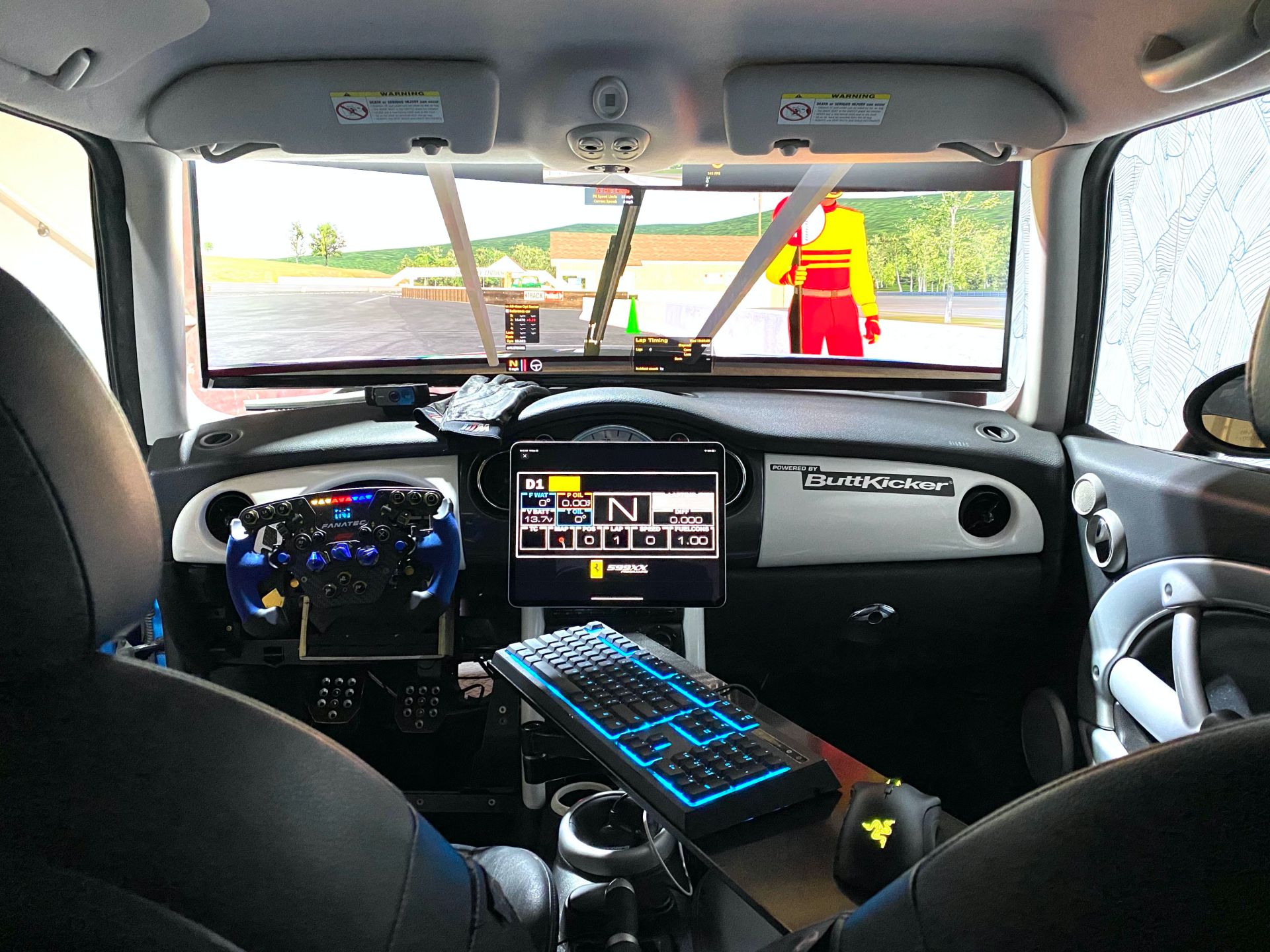 This Guy Turned A MINI Cooper S Into A Racing Simulator For His Basement