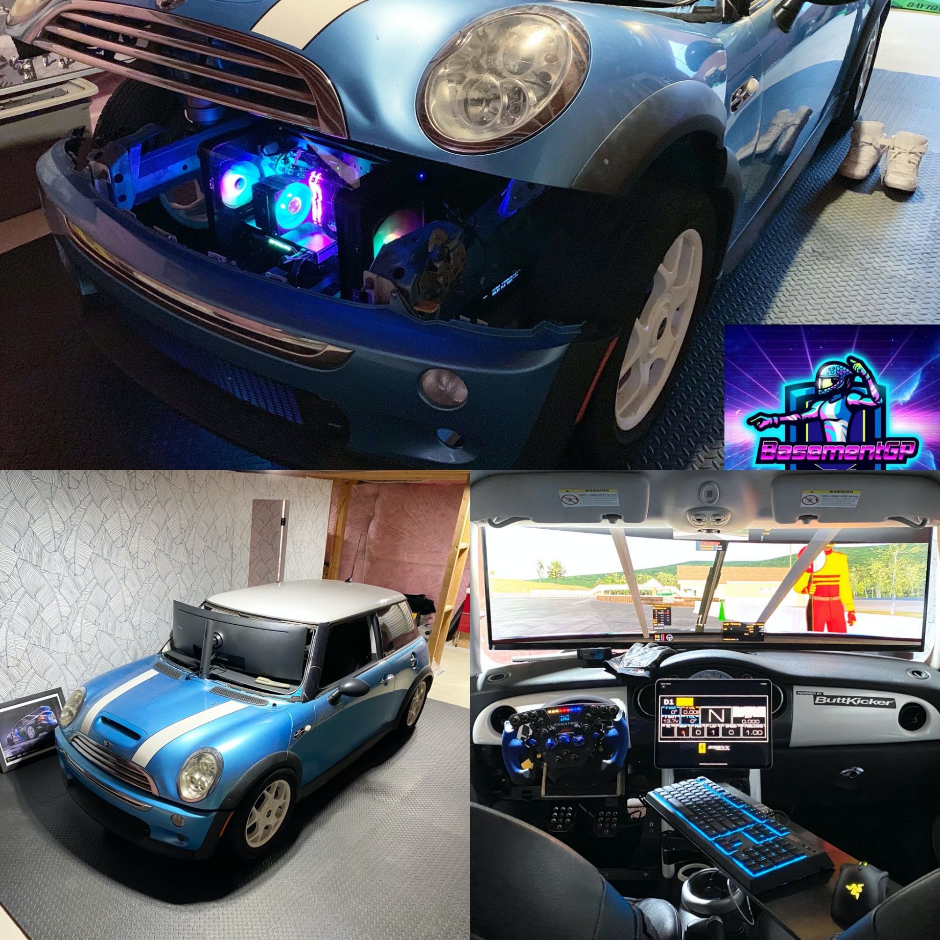This Guy Turned A MINI Cooper S Into A Racing Simulator For His Basement