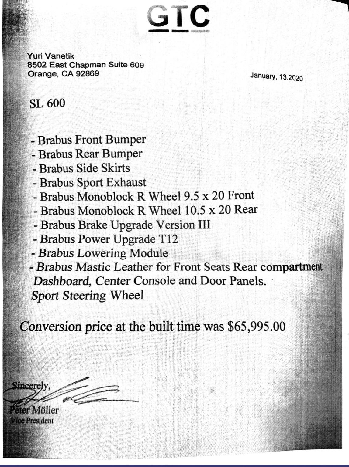 Brabus Mercedes SL600 Has Lorinser Bits, 12 Cylinders And Six Exhaust Pipes