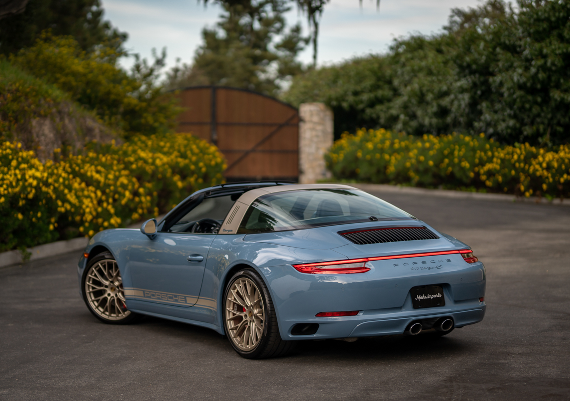Porsche Exclusive 991 Targa 4S Design Edition Is So Purdy In Baby Blue