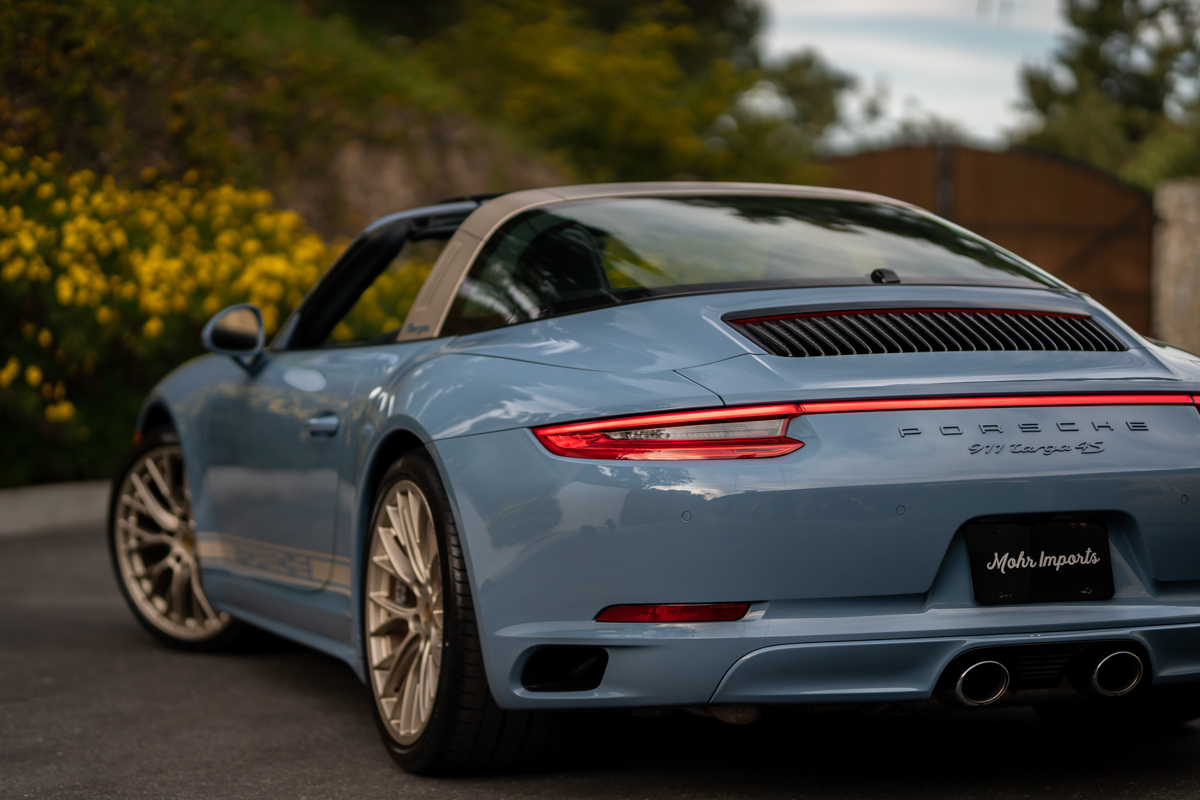 Porsche Exclusive 991 Targa 4S Design Edition Is So Purdy In Baby Blue