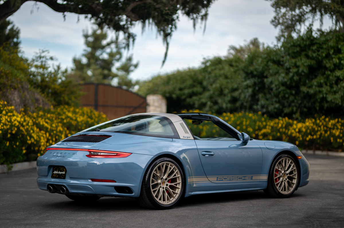 Porsche Exclusive 991 Targa 4S Design Edition Is So Purdy In Baby Blue