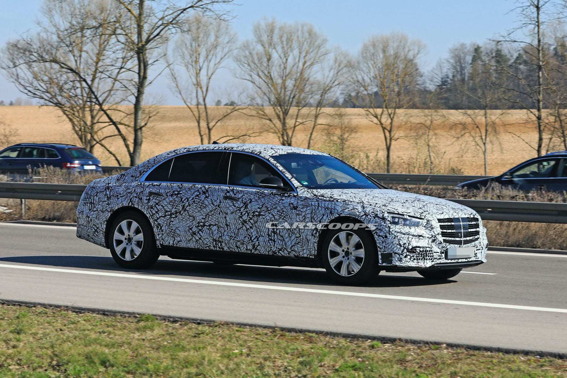2021 Mercedes-Benz S-Class Guard Armored Prototype Makes Its First Outing