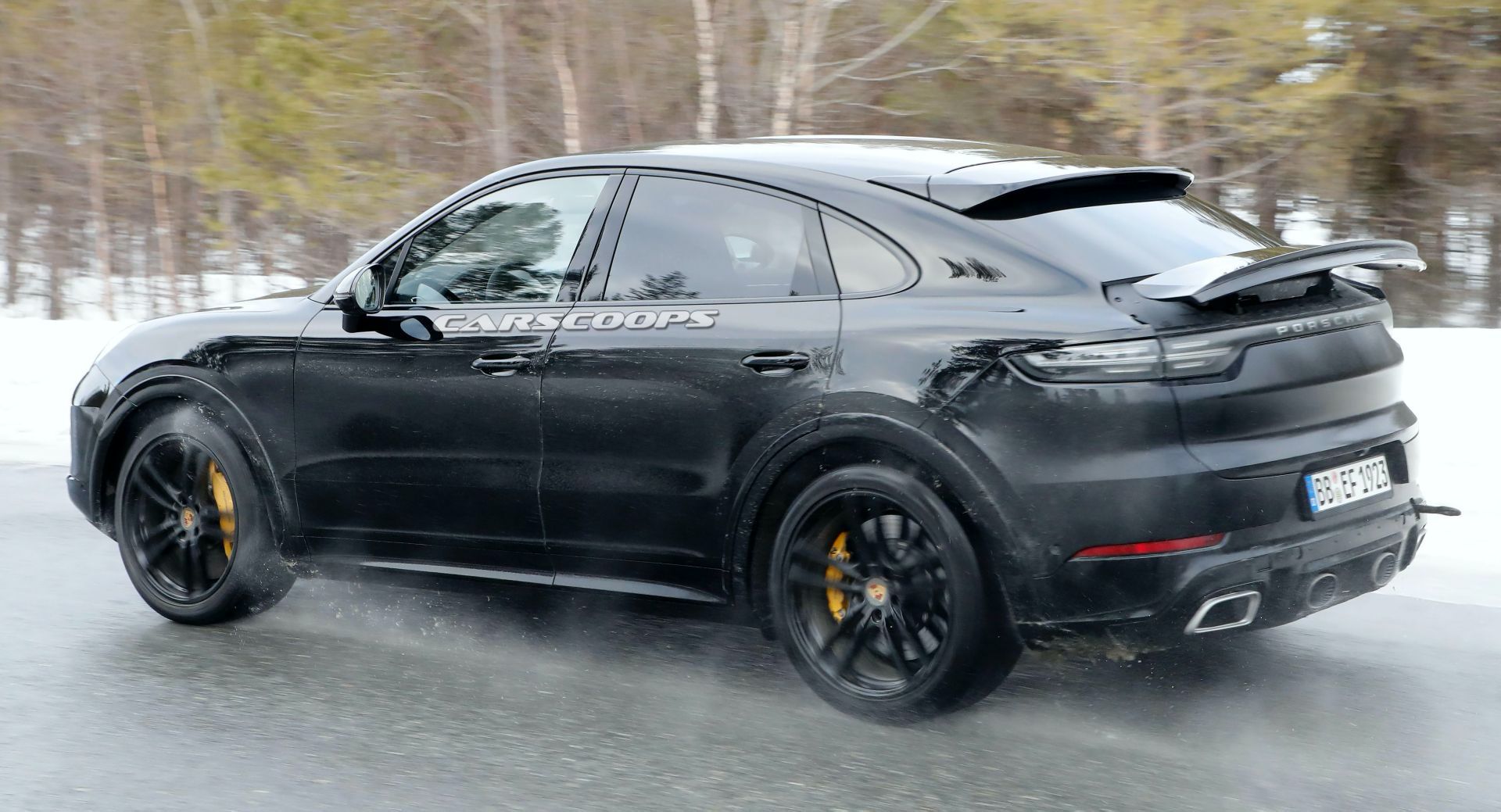 Hear The 2021 Porsche Cayenne Coupe GT s Thunderous V8 Growl Carscoops