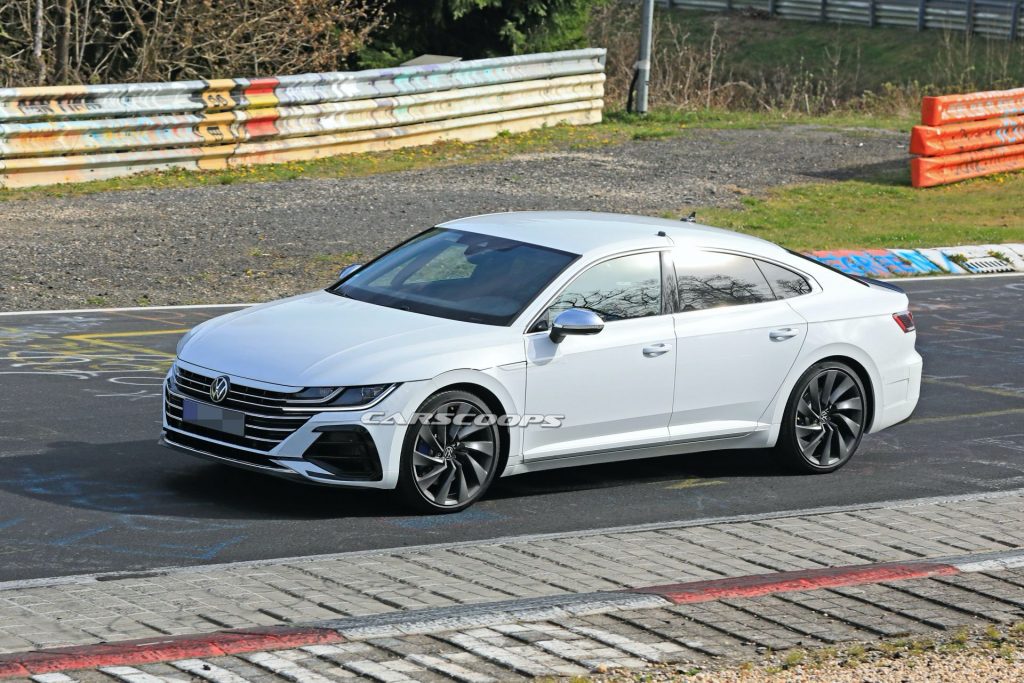 2021 VW Arteon R Looks Focused During First N rburgring Session Carscoops