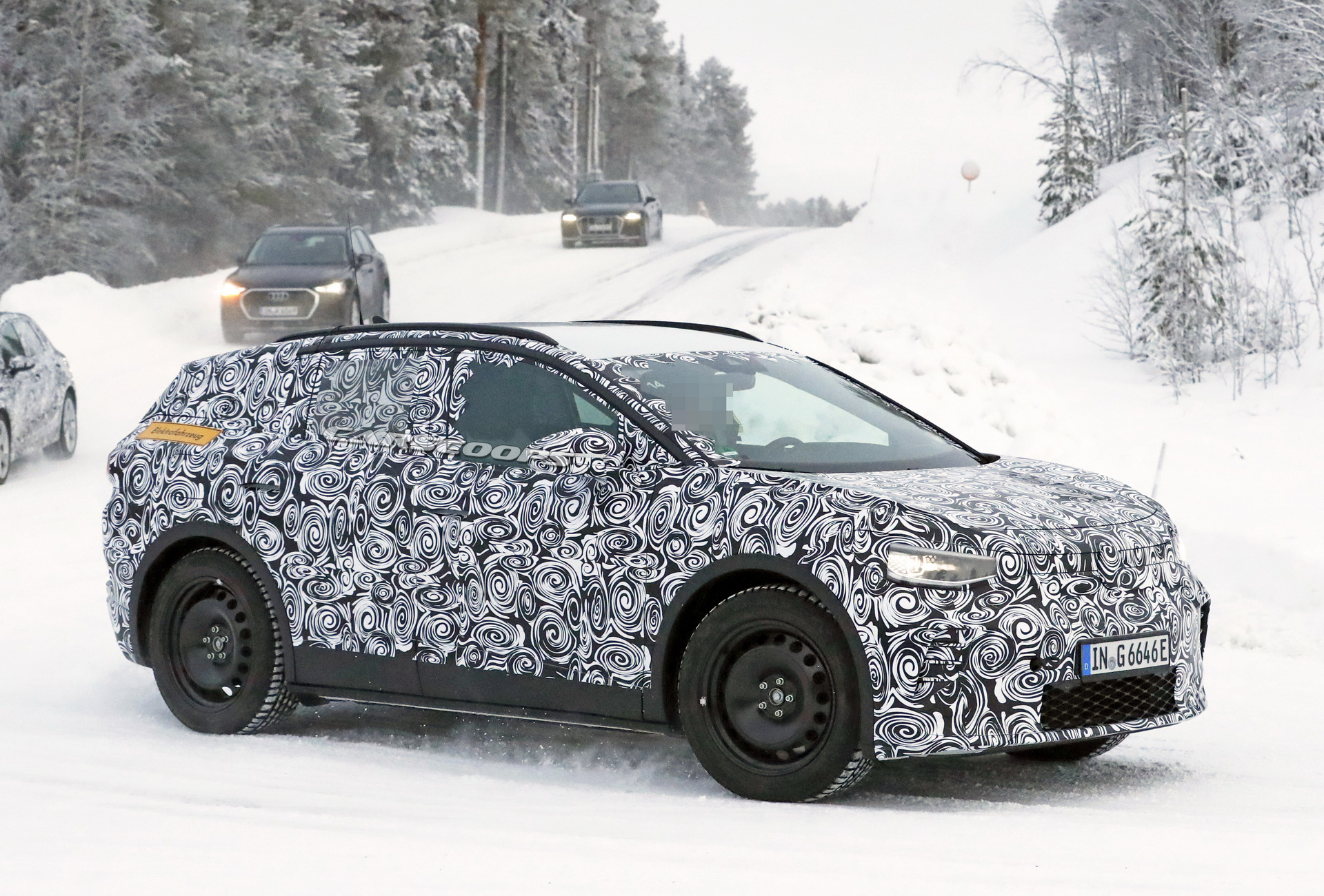 Spied: Audi Q4 E-Tron Electric SUV Puts On VW ID.4 Body As Camouflage
