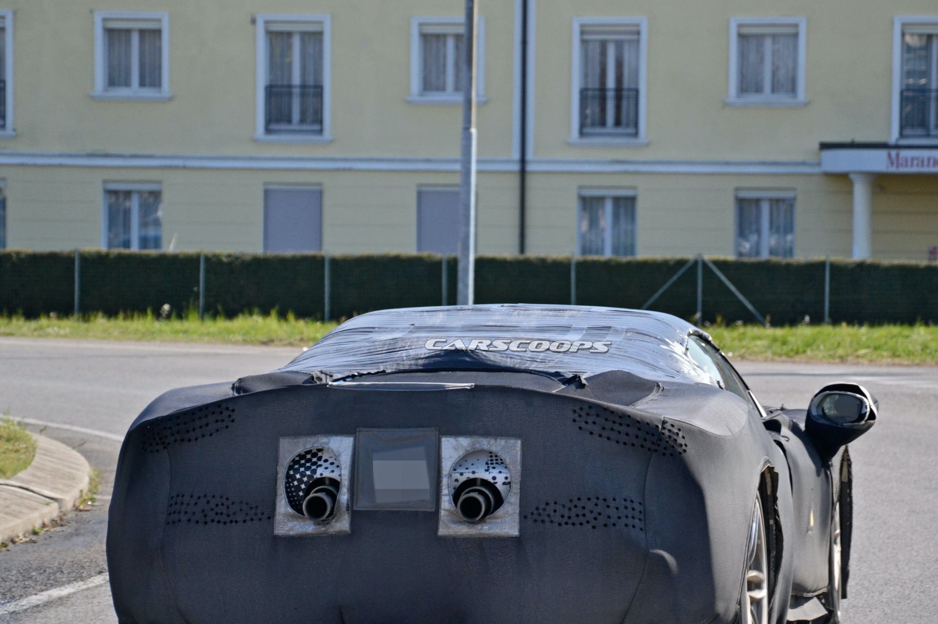 Heavily Camouflaged Ferrari Prototype Is Likely The SF90 Spider