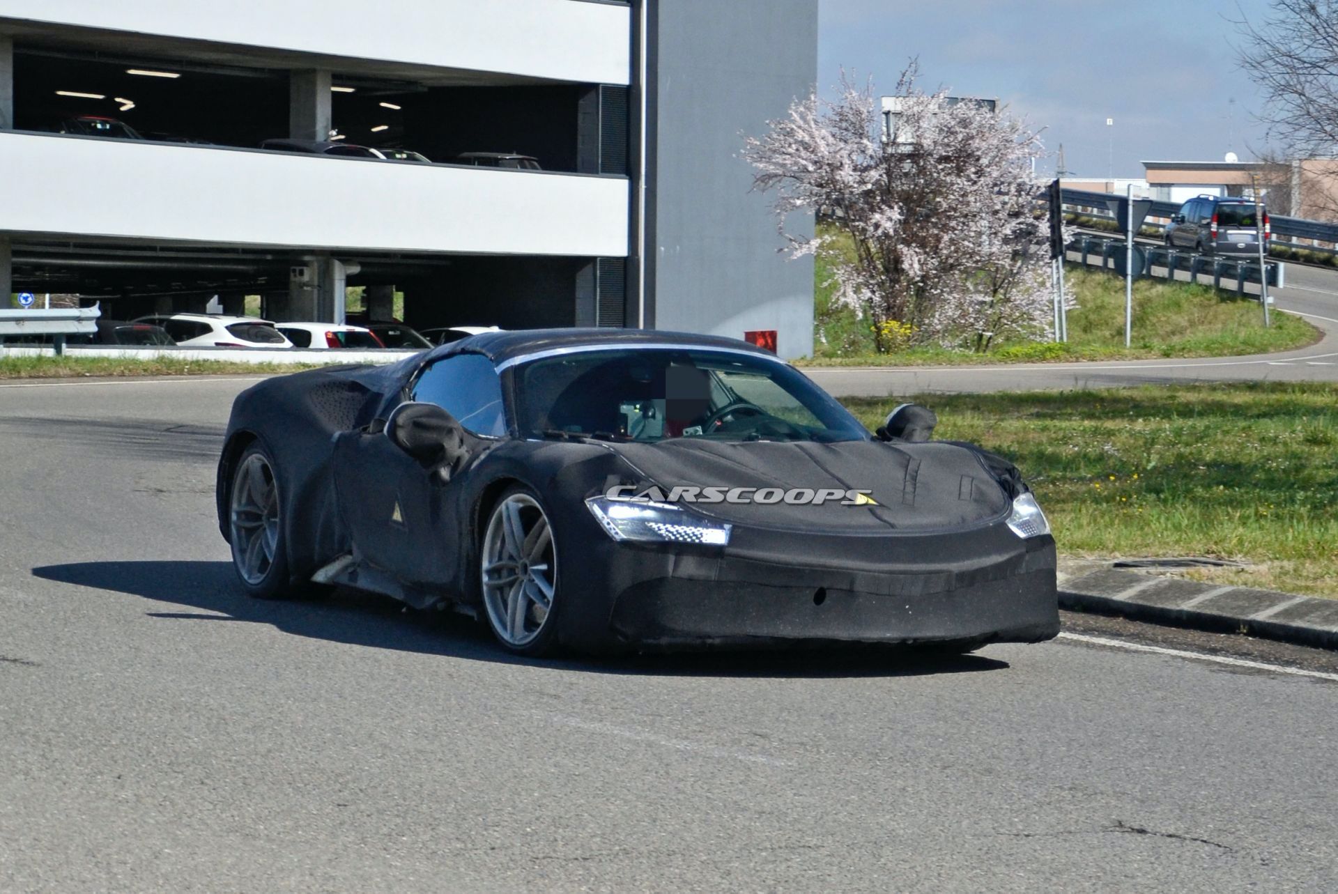Heavily Camouflaged Ferrari Prototype Is Likely The SF90 Spider