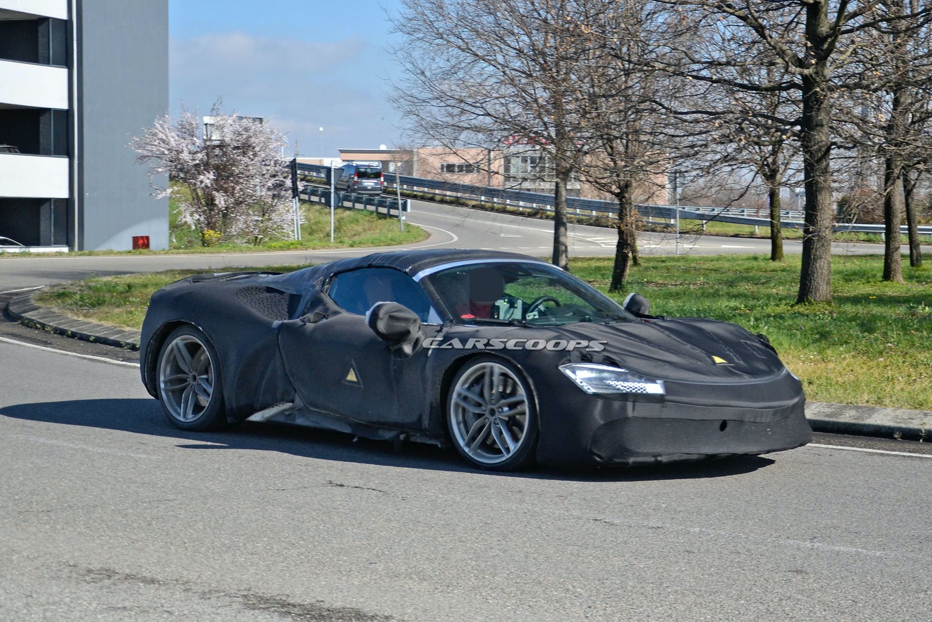 Heavily Camouflaged Ferrari Prototype Is Likely The SF90 Spider