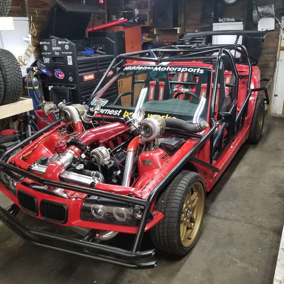 Meet Klaus, A Wacky BMW 3-Series With A Twin-Turbo V8 And No Bodywork