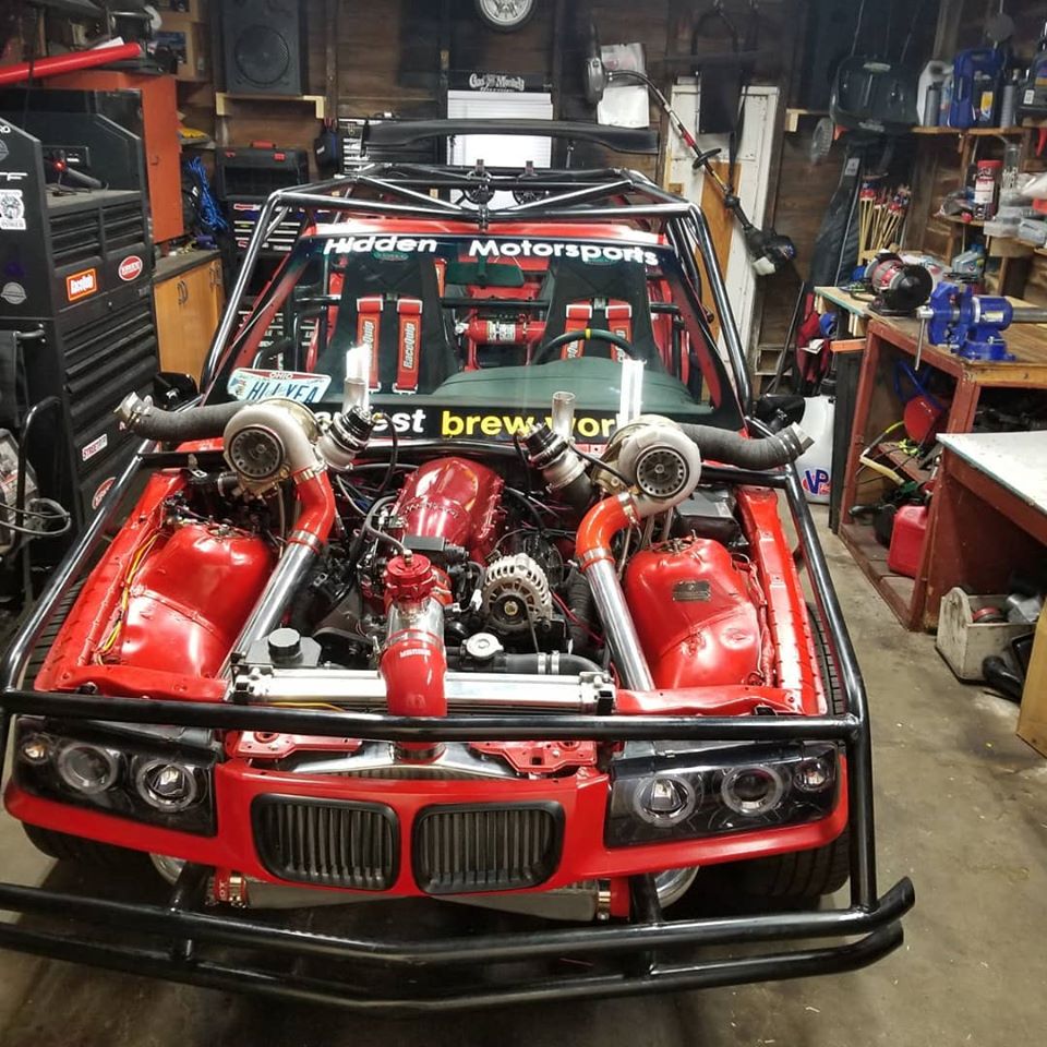 Meet Klaus, A Wacky BMW 3-Series With A Twin-Turbo V8 And No Bodywork