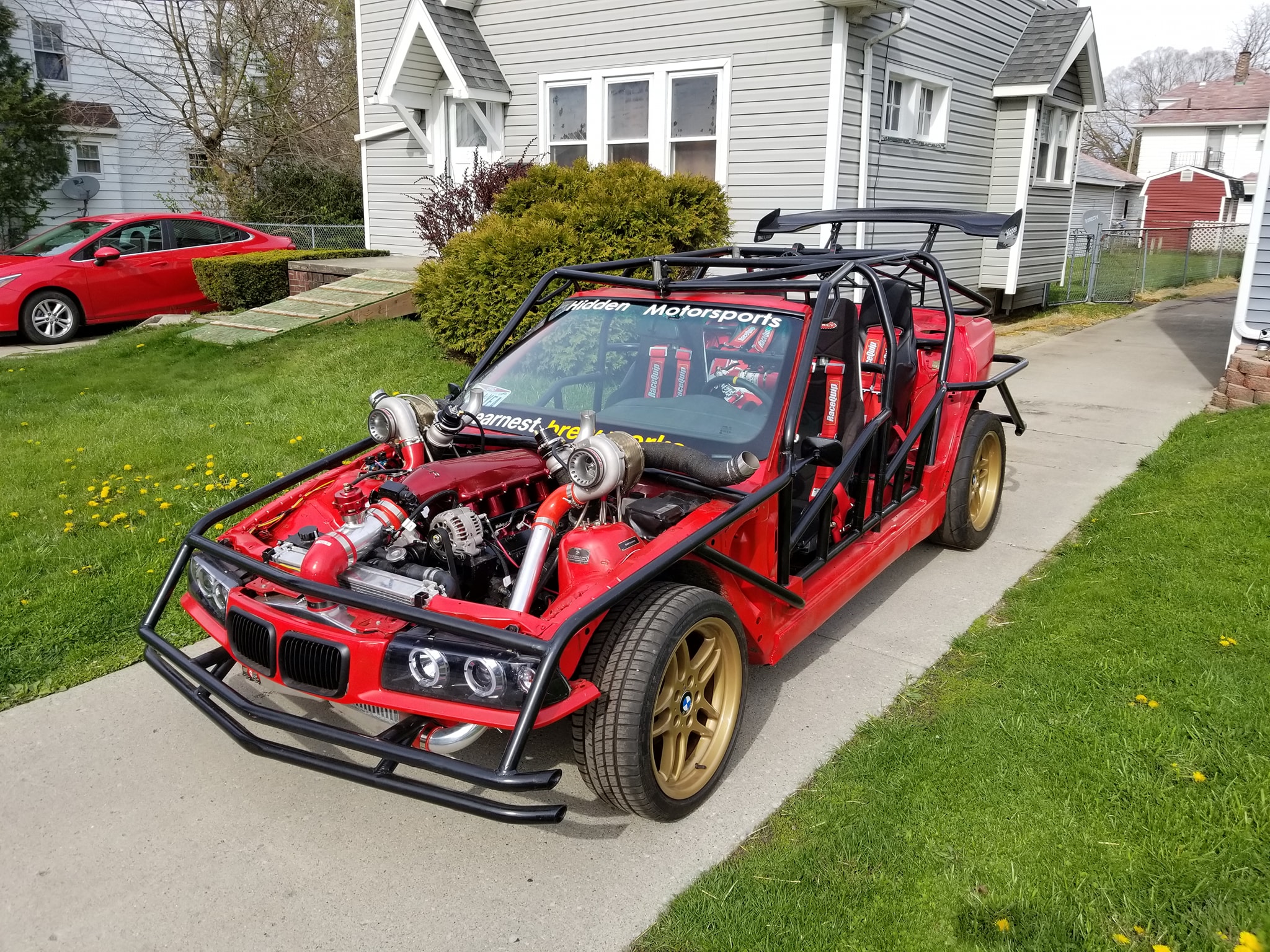 Meet Klaus, A Wacky BMW 3-Series With A Twin-Turbo V8 And No Bodywork