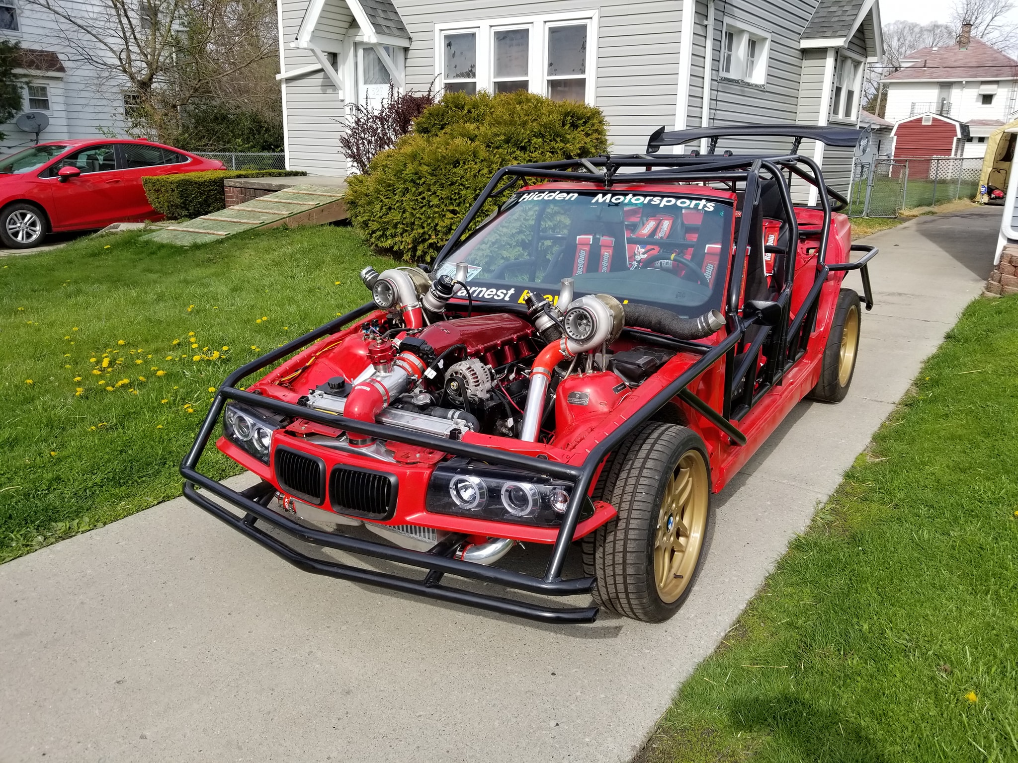 Meet Klaus, A Wacky BMW 3-Series With A Twin-Turbo V8 And No Bodywork