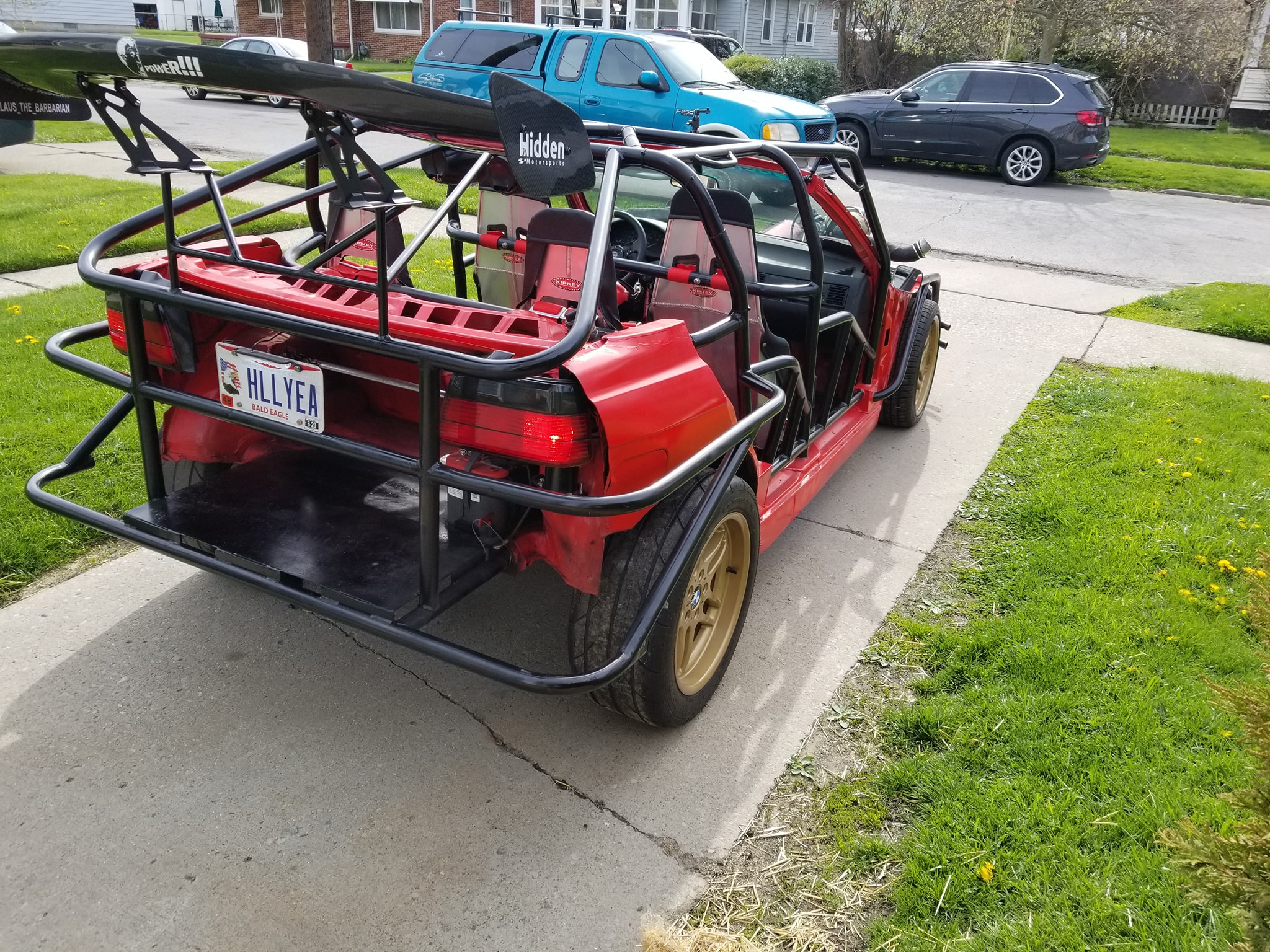 Meet Klaus, A Wacky BMW 3-Series With A Twin-Turbo V8 And No Bodywork