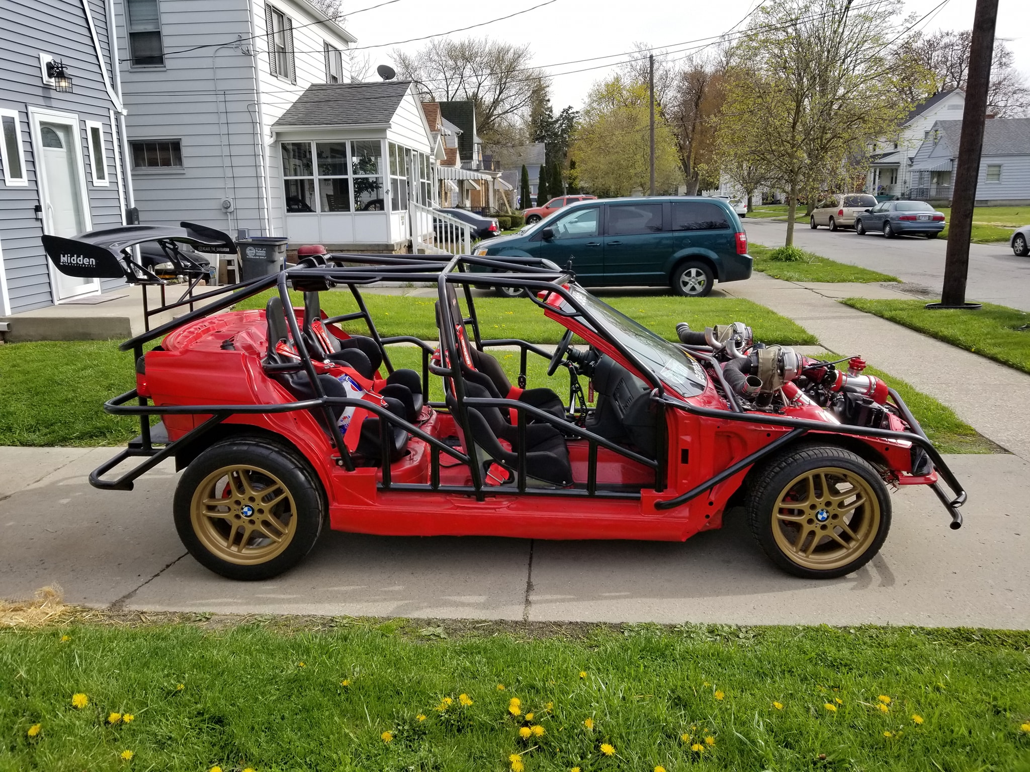 Meet Klaus, A Wacky BMW 3-Series With A Twin-Turbo V8 And No Bodywork