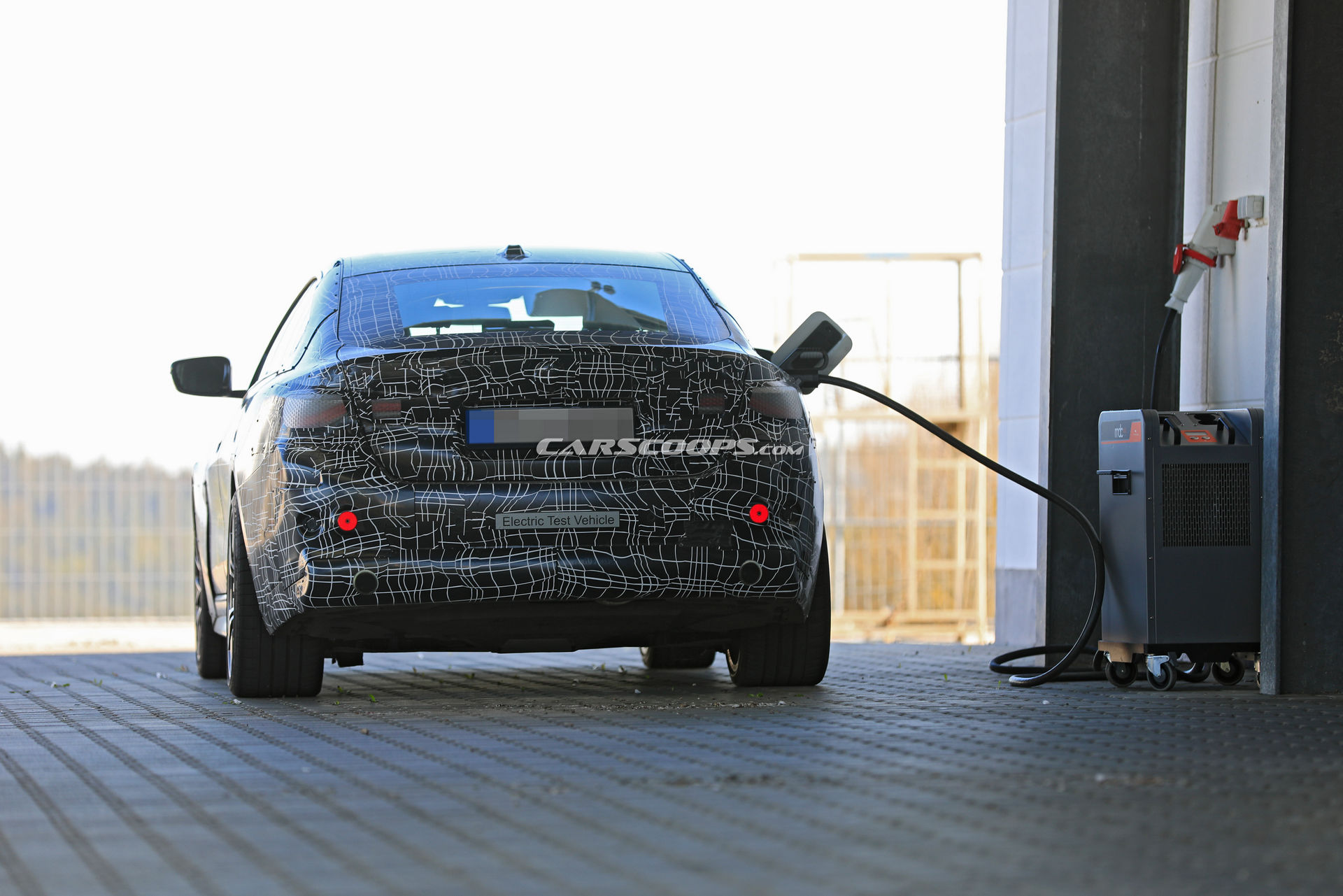 2021 BMW i4 Spotted At A Charging Station, Looks Like A Four-Door 4-Series