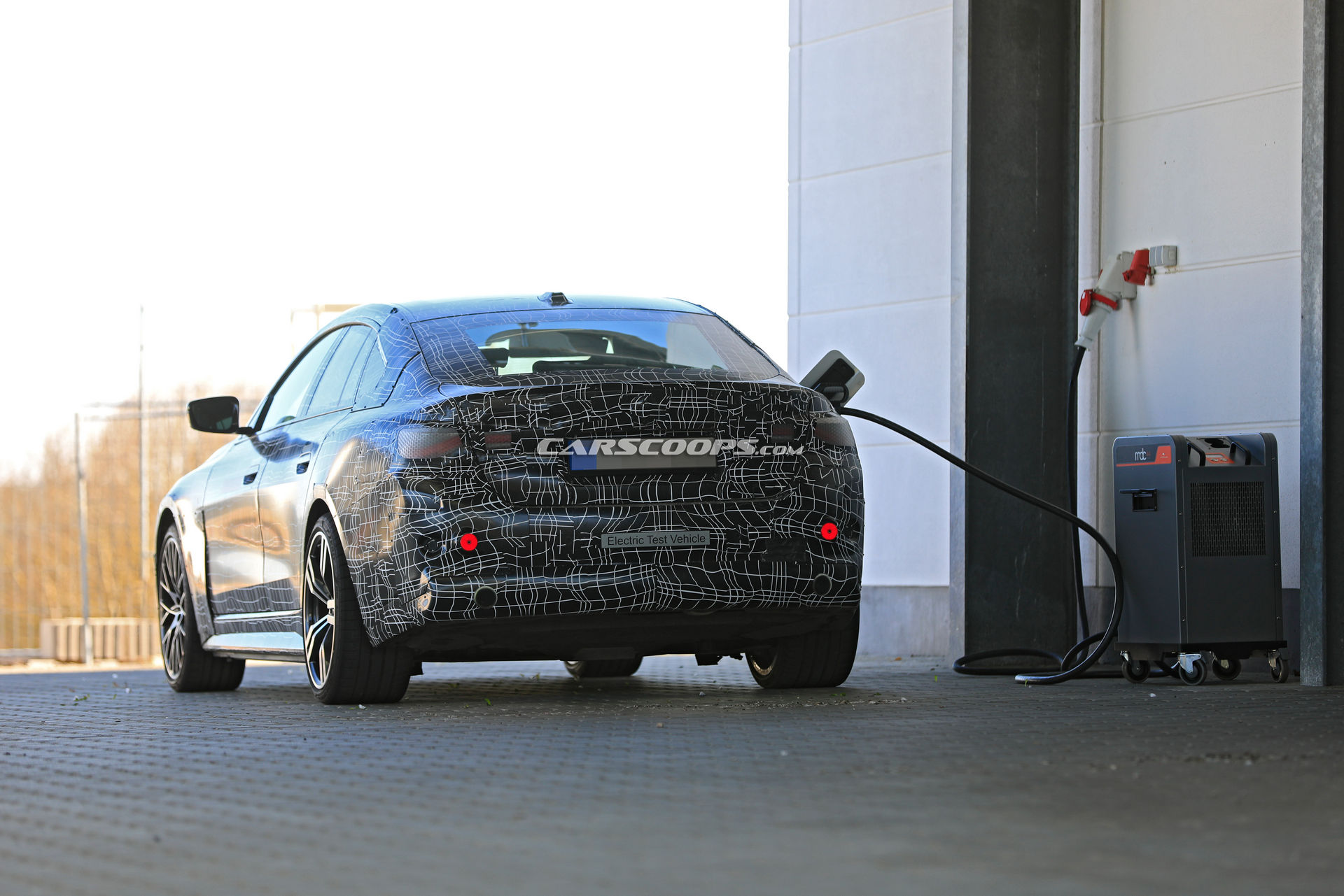 2021 BMW i4 Spotted At A Charging Station, Looks Like A Four-Door 4-Series