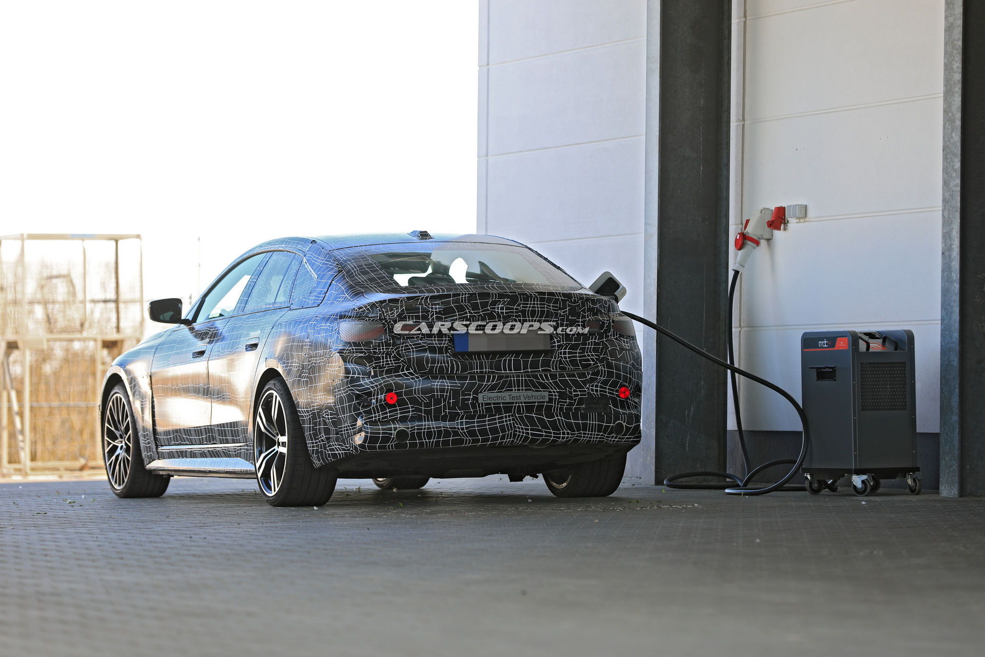2021 BMW i4 Spotted At A Charging Station, Looks Like A Four-Door 4-Series