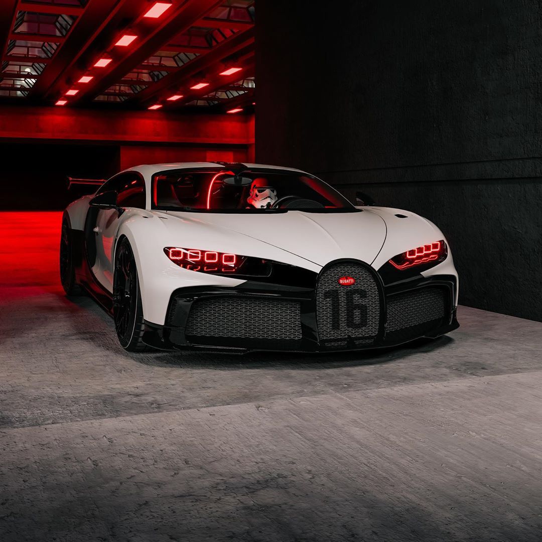 Bugatti Chiron Pur Sport ‘Stormtrooper’ Rendition Looks A Whole Lot Better Than It Sounds