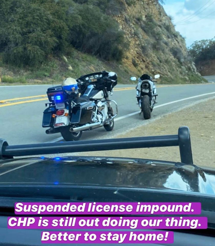 California Highway Patrol Crack Down On Motorists Breaking Stay At Home Orders