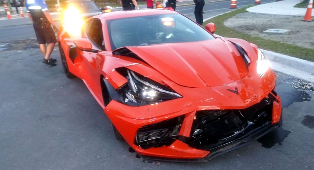  That Absolutely Sucks: Owner Of New 2020 Corvette C8 Crashes Right After Taking Delivery